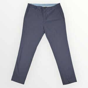 FootJoy Thermoseries Mens Golf Performance Stretch Tapered Flat Front Pants Blue